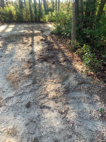 Troll footprints in the sand after the bridge at Double Trouble NJ.
